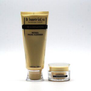 Dr. Jeannette Graf Retinol Cleanser + Eye Cream NEW 2 Pack